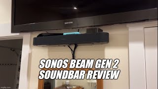 Sonos Beam Gen 2 soundbar unboxing mounting and review [upl. by Ahsinnod]