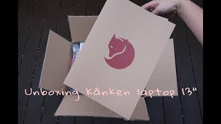 Unboxing My Very First Kånken Laptop 13quot Backpack 😍💁🏻  PINK [upl. by Rebm]