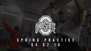 Ohio State Football Spring Practice 40216 [upl. by Radek]