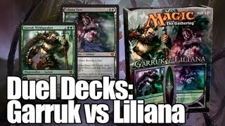 MTG  Duel Decks Garruk vs Liliana Unboxing [upl. by Arlinda]