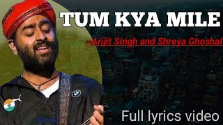 Tum Kya Mile Lyrics Arijit Singh  Shreya Ghoshal [upl. by Pail569]