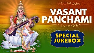 Vasant Panchami Special Saraswati Devi Jukebox  Devotional Song With Lyrics  Maa Saraswati Song [upl. by Kentiggerma]