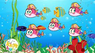 Number SongFive Little FishesFun LearningOrdinal Numberskids songsnursery rhymespreschool15 [upl. by Adaner810]