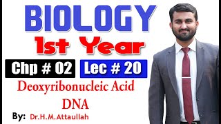 DNA deoxyribonucleic acid  Chapter 2  1st year Biology  Lec  20 [upl. by Stine]