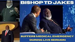 Bishop TD Jakes suffers medical emergency  NewzClub [upl. by Aonehc]