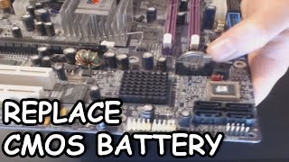 How To Change The CMOS Battery In Your Desktop Computer EASY [upl. by Lamhaj417]