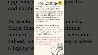 The Gift of life🧧  English Speaking Practice learnenglish englishlearning English Story Scroll [upl. by Aiyt]