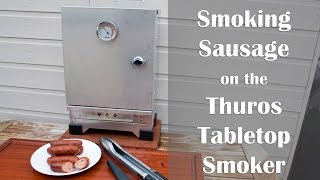 Smoking Sausages in the THÜROS Tabletop Smoker  Barbechoo TV [upl. by Juanne]