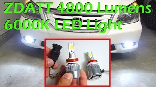 ZDATT 4800 Lumens 6000k LED Light [upl. by Femmine]