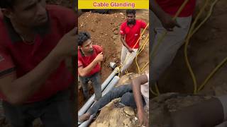 Cable Glanding At Tirunelveli in Tamil  Electrical Work shorts electrical cablework [upl. by Navy]