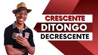 Descubra a Diferença Entre DITONGO Crescente e Decrescente acento sílabas fonemas gramatica [upl. by Drahnreb275]