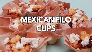 Mexican FiloPhyllo Cup Canapes [upl. by Anippesuig]