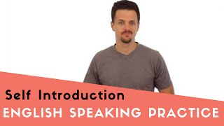 English Self Introduction  Questions and Answers Speaking Practice [upl. by Ecirp]