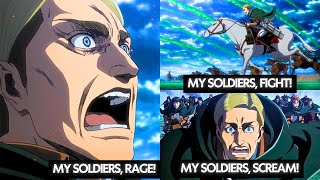 Attack on Titan Motivational Speech by Erwin Smith • Final Suicide Charge with Courageous Soldiers [upl. by Eyatnod]