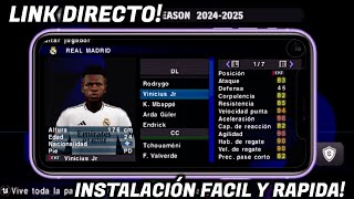 DESCARGAR E INSTALAR PES 2025 ppsspp v16 FULL FICHAJES ✅ RELATOS MARIANO CLOSS EFOOTBALL 25 [upl. by Bowlds]