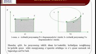 Asosiy termodinamik jarayonlarning tahlili izobarikizoxorik va izotermik jarayon uchun [upl. by Ojeibbob570]