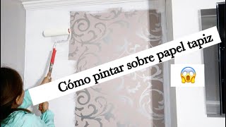 Sellador para pintar sobre papel tapiz No lo quites píntalo DIY [upl. by Yanal869]