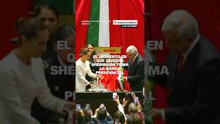 Mira como AMLO pasa la banda presidencial a Claudia Sheinbaum [upl. by Aremahs]