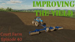 Rolling and Fertilizing the Fields  Court Farm Country Park Episode 40  Farming Simulator 22 [upl. by Talich61]