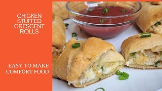 Chicken Stuffed Crescent Rolls chicken appetizer [upl. by Domela960]