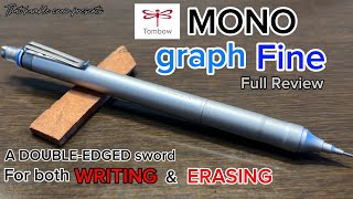 Tombow MONO graph Fine Full Review DOUBLE EDGED SWORD FOR WRITING AND ERASING [upl. by Naraj]