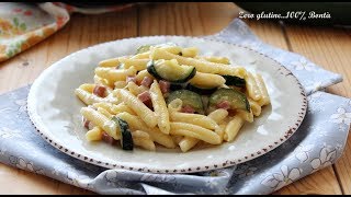 Pasta cremosa con zucchine e prosciutto [upl. by Fredenburg]