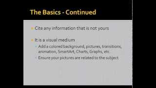 Displaying Your Research Creating an APA style MS PowerPoint Presentation 882013 [upl. by German650]