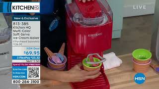 Kitchen HQ MultiColor SoftServe Ice Cream Maker [upl. by Artinad]