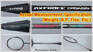 LiNing Axforce Cannon 4U Specifications【actual measurements】 [upl. by Adnar]