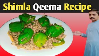 Shimla Qeema Recipe  How To Make Shimla Qeema  Shimla Qeema [upl. by Darnoc]