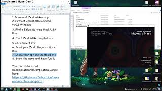 Zelda Majoras Mask PC Port How to install the game Zelda64Recomp [upl. by Valerlan]