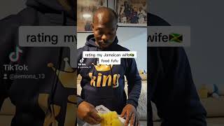 Rating my Jamaican wife fufu shortvideo Nigerianfoot wife husband [upl. by Nonnelg]