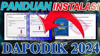 PANDUAN\CARA INSTALASI DAPODIK TERBARU 2024 [upl. by Ttegdirb]