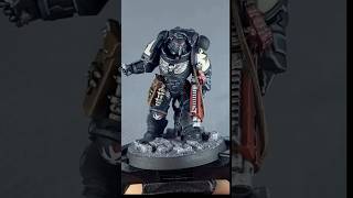 Painting a Black Templar Heavy Intercessor warhammer warhammer40000 40k miniaturepainting [upl. by Fagaly30]