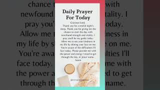 Daily prayer for today 🙏dailypray devotional bible god christianprayer shorts prayerrequest [upl. by Neenaej242]