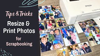 Organize Resize and Print Photos from your Phone for Scrapbooking  Tips and Tricks [upl. by Nosnirb580]