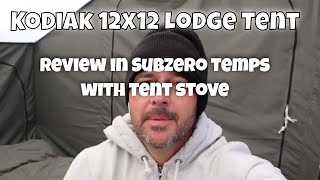 Day 2 Kodiak Lodge Stove Tent 6170 [upl. by Lammond314]