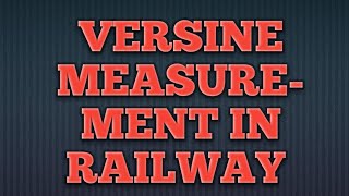 VERSINE MEASUREMENT at CURVE [upl. by Gilliette]