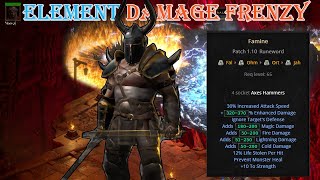 Diablo II Resurrected  Element Damage Frenzy Barbarian Build [upl. by Orabelle]