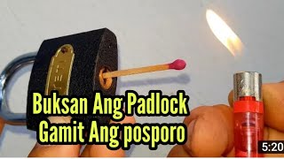 Buksan Ang padlock Gamit lang Ang Posporo [upl. by Svirad492]