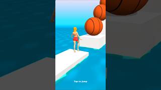 Squeezy Girl jump on basketball 🏀  Squeezy Girl  shorts viral cartoon tractor cat comedy [upl. by Drallim381]