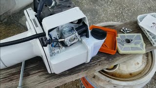 STIHL FS280 CleaningMaintenanceStarting amp Settings [upl. by Lyrrehs]