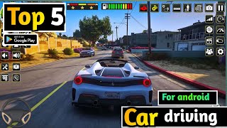 New CAR DRIVING GAMES FOR ANDROID 2024 [upl. by Alyakim609]