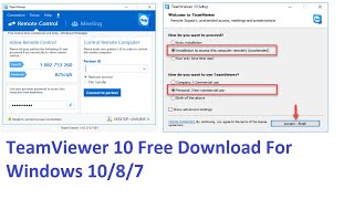 How To Download amp Install TeamViewer Free For Windows or PC [upl. by Ayikur589]