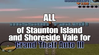 All quotMission Failedquot of Staunton Island and Shoreside Vale  Grand Theft Auto III [upl. by Urien]