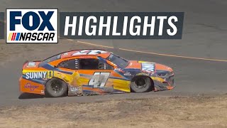 Ricky Stenhouse Jr brings out the caution after losing a tire at Sonoma  NASCAR ON FOX HIGHLIGHTS [upl. by Odradlig]