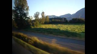 A crossCanada Greyhound bus trip 15 Chilliwack to Port Mann Bridge 20100824 [upl. by Asyen]