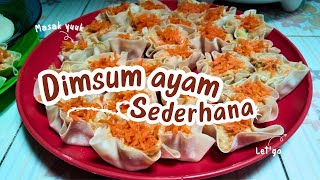 RESEP DIMSUM AYAM SEDERHANA [upl. by Fleming623]