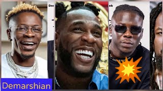 Breaking News 💥 Burna Boy Sends Message to Shatta Wale Stonebwoy and Ghana Music Industry in London [upl. by Auqeenahs]