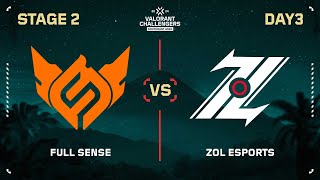 FS vs ZOL VCT Challengers SEA  Split 3  Stage 2 DAY 3 [upl. by Droflim]